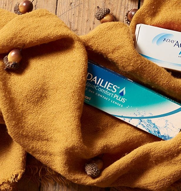 Autumn contact lens care