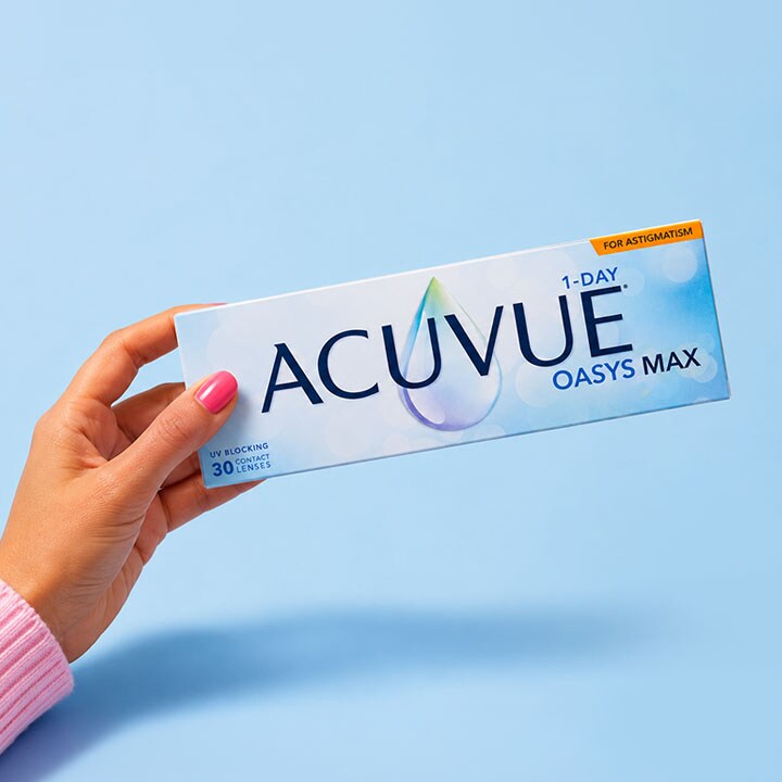 Box of ACUVUE® OASYS MAX 1-Day 30